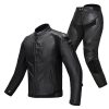 Wind-proof Motorcycle Leather Pants Suit For Men And Women - Image 4