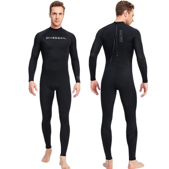 New Diving Suit Men's One-piece Thin Type Sunscreen Quick-drying Swimsuit - Image 3