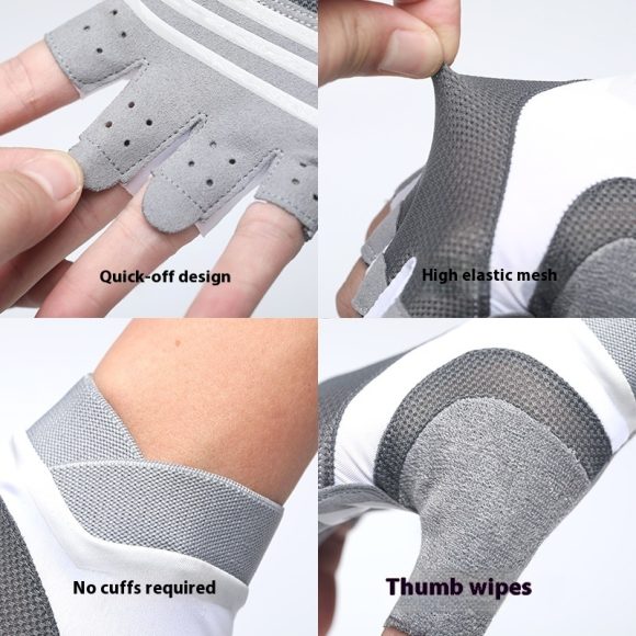 Fitness Training Shock-absorbing Half Finger Gloves - Image 6