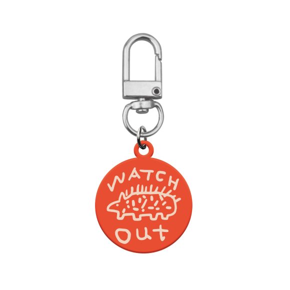 Creative American Statement Graffiti Text Round Key Chain - Image 7