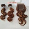 Real Hair Weave Piano Color Hair Block Body Wave Human Hair Bundle - Image 7