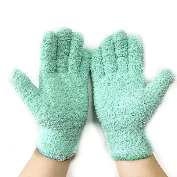 Half Velvet Comfortable Fine Fiber Dust Gloves - Image 10