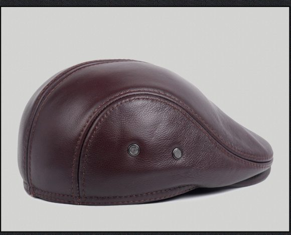 Middle-aged And Elderly Casual Leather Hats - Image 8