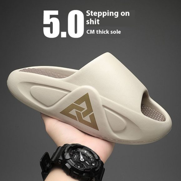 Material Thickening Men's Slippers Summer Outerwear Height Increasing Flip Flops Men Wholesale - Image 4