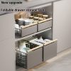 Kitchen Bathroom Multifunctional Foldable Pull Storage Basket