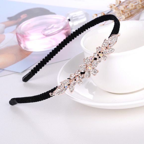 Rhinestone Bow Headband For Women Head Accessories - Image 9