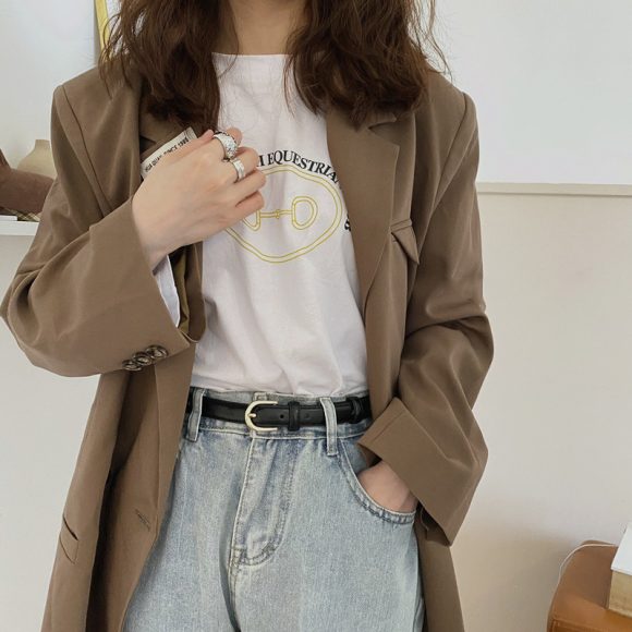 Super Easy To Match Soft Leather Belt Simple And Advanced - Image 5