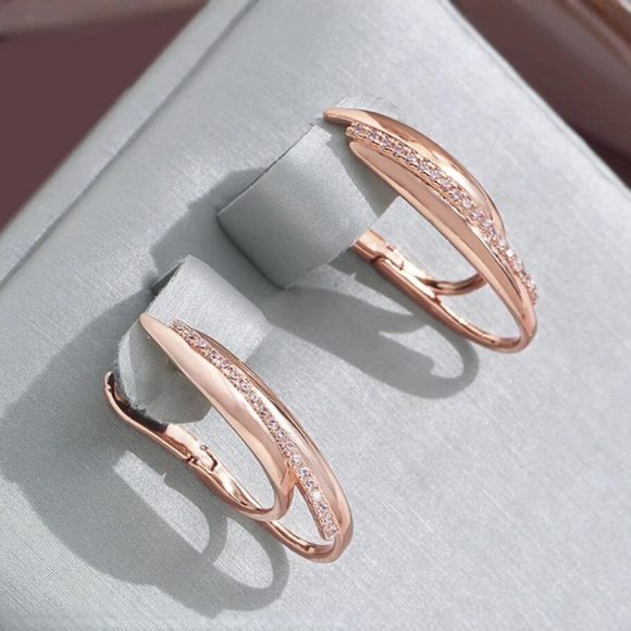 Splendid European And American Earrings Women's Elegant Zircon Earrings High-grade - Image 3