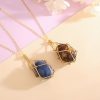 Spring 2023 New Natural Energy Crystal Pendant Ins Niche Design Valentine's Day Bag Bag Peace Necklace - Image 4