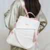 Simple Solid Color Backpack Women's Fashion Travel Backpack - Image 8