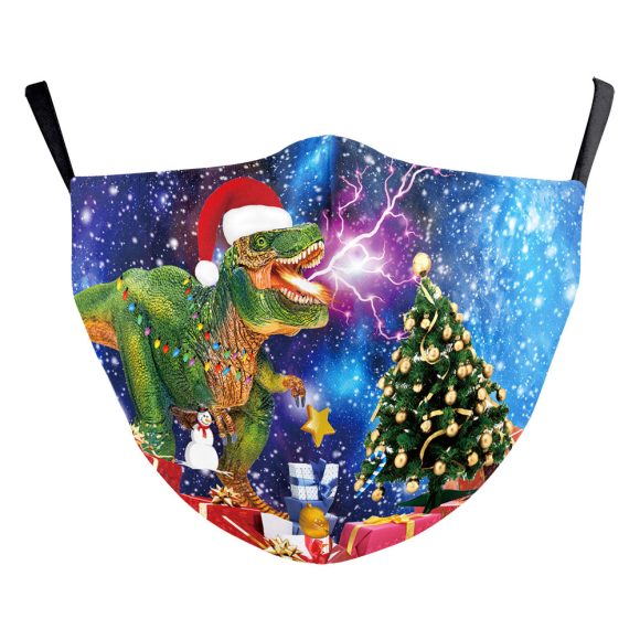 Christmas Digital Printing Double-layer Dust Mask - Image 4