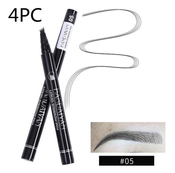 Microblading Eyebrow Pencil Waterproof Fork Tip Tattoo Pen Tinted Fine Sketch Eye Brow Pencils Long Lasting Eyebrows - Image 5