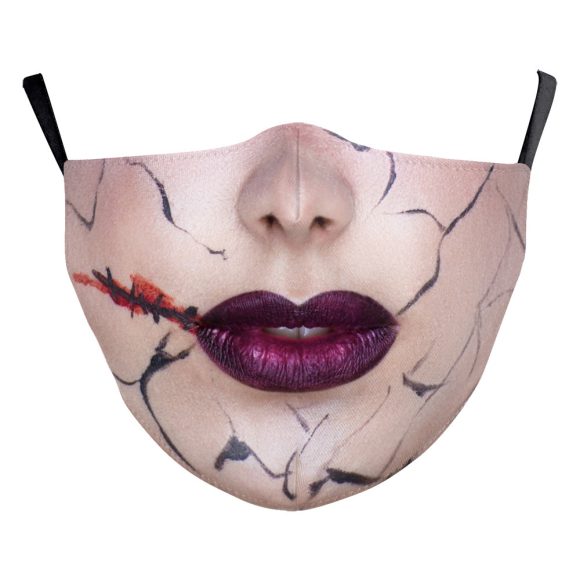Digital Printing Ghost Face Wansheng Clown Funny Double-layer Dust Mask - Image 10