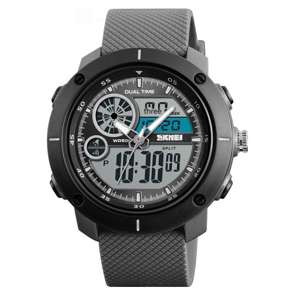 Waterproof Double Display Watch Outdoor Sports Student Double Time Calendar Chronograph Electronic Watch - Image 5