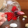 First Layer Cowhide Small Goldfish Handbag Pendant Keychain - Image 6