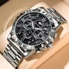 Automatic Non-mechanical Watch Steel Belt Waterproof Quartz Watch Men's Watch