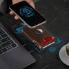 Men's RFID Anti-theft Brush Aluminum Alloy Card Bag