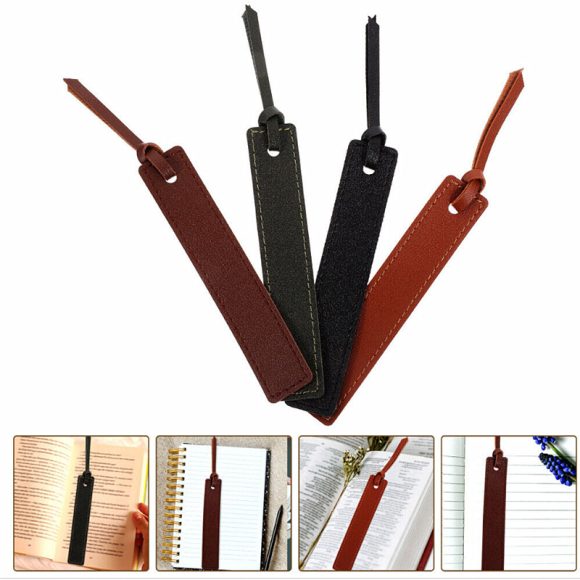 Retro Leather Marker Book Separated Reading Bookmark - Image 4