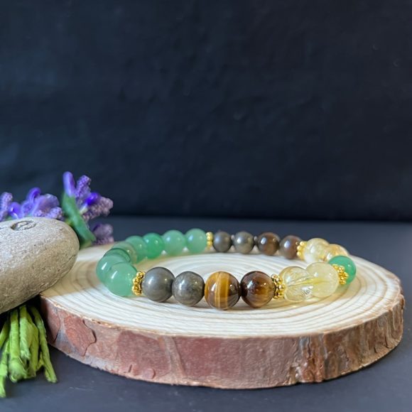Green Beaded Bracelet - Image 6
