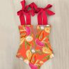 Mesh Stitching Suspenders One-piece Swimsuit European And American Straps Tube Top High Waist - Image 6