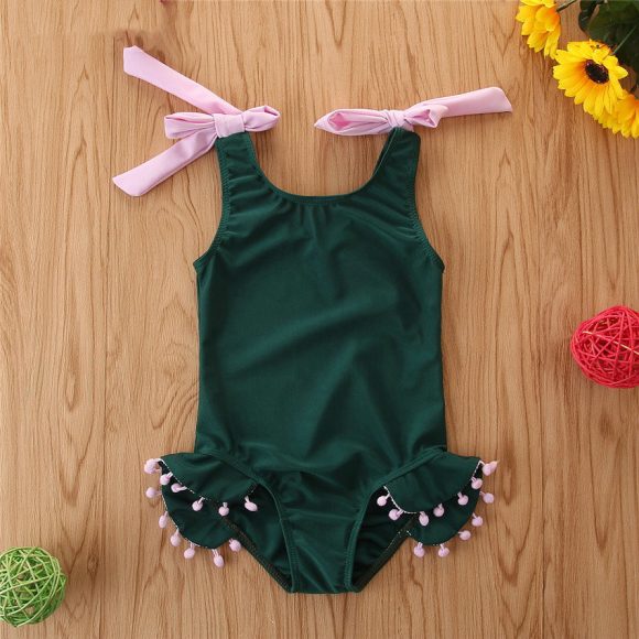 Summer Girl's Swimsuit Suit Fashion Girl's Color Matching Swimsuit - Image 3