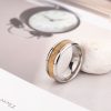 New Fashion Simple European And American Wood Leather Ring - Image 2