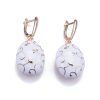 Alloy Drop Oil Earrings Fashion Geometry Pattern Niche High Sense - Image 2