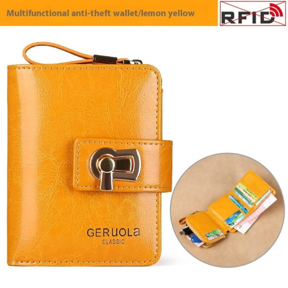 Women's Fashion Short Large Capacity Buckle Wallet - Image 7