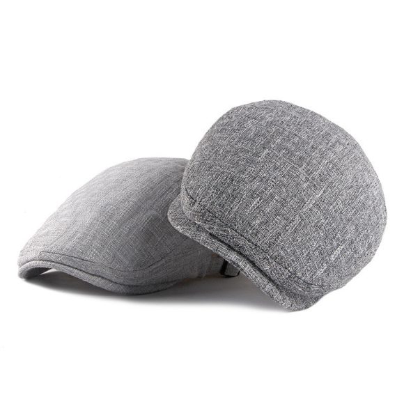 Men's British Retro Breathable Simple Light Board Advance Hats - Image 5