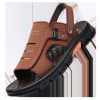 Men's Sandals Summer Slippers Dual-use Non-slip Wear-resistant Soft Bottom Beach Shoes - Image 2