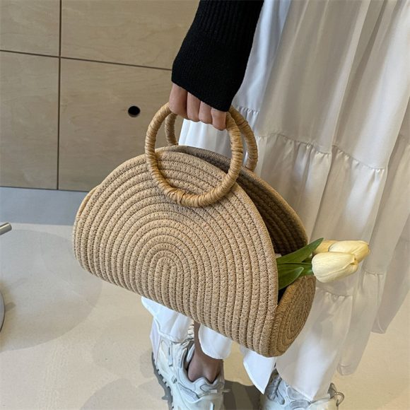 New Urban Simple Holiday Casual Handbag Fashion Trend Woven Bag - Image 2