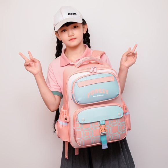 Burden-reducing Primary School Student Waterproof Schoolbag - Image 6