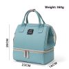Double-layer Dry Wet Separation Portable Shoulder Baby Diaper Bag Multi-functional Breast Milk Storage Bag - Image 6