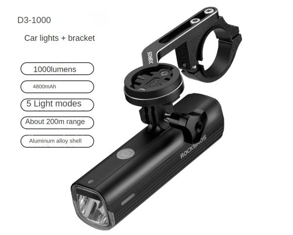 Bicycle light headlights night riding glare flashlight USB charging - Image 3