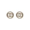 Round Full Diamond Earrings - Image 2
