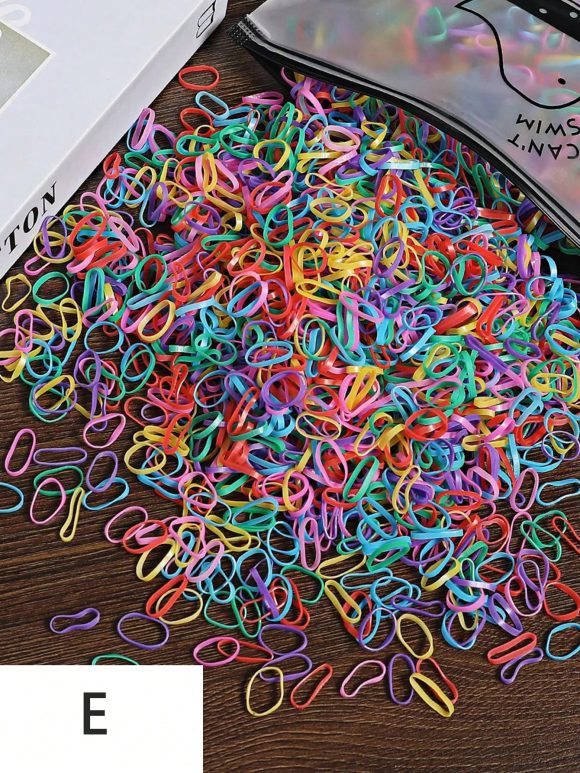 Children Rubber Band Small Size Girls' Baby Disposable Rubber Band Color Hair Band - Image 7