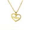 MOm Heart-shaped Letter Pendant Necklace All-match Clavicle Chain - Image 4