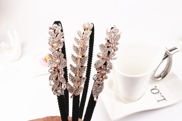 Rhinestone Bow Headband For Women Head Accessories - Image 6