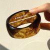 European And American Exaggerated Blooming Irregular Shaped Resin Bracelet - Image 6