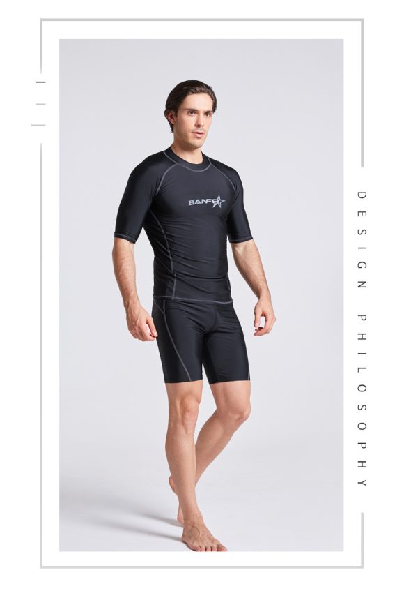Quick-drying Half Sleeve Suit Swimsuit Snorkeling Surfing Wetsuit Suit - Image 7