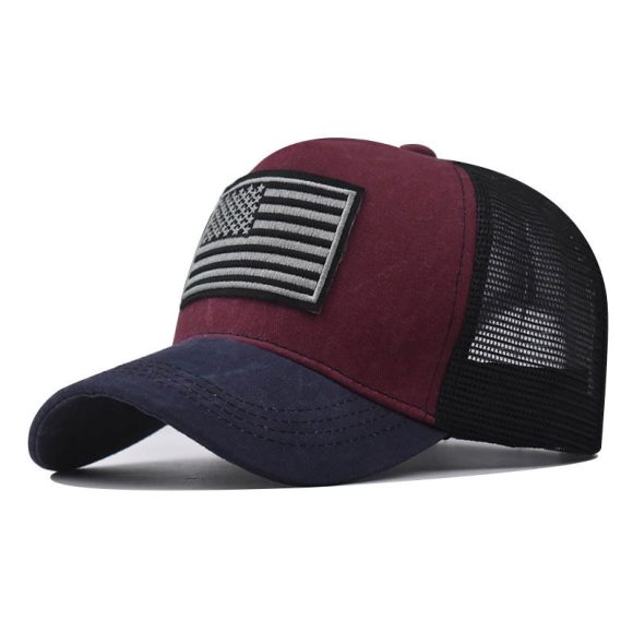 Men's Washed Distressed Breathable Embroidered Hat - Image 8
