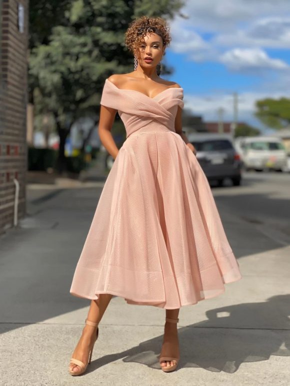 Womens Solid Casual Party Night Dress Club Off Shoulder Gown Elegant Backless Sexy Dress Birthday - Image 4