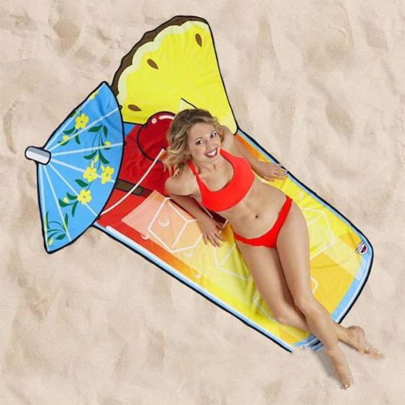 Water-absorbent And Quick-drying Beach Towel Printing Swimming Towel Material - Image 9