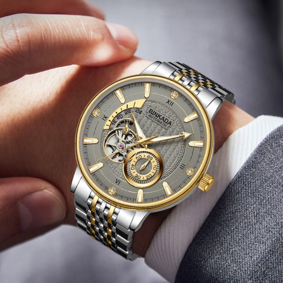 Full-automatic Watrproof Watch Live Hot Men's Watch Multi-function Mechanical Watch - Image 4