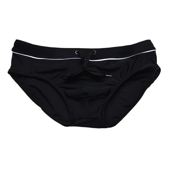 Men's Sexy Mesh Stitching Swim Briefs - Image 4