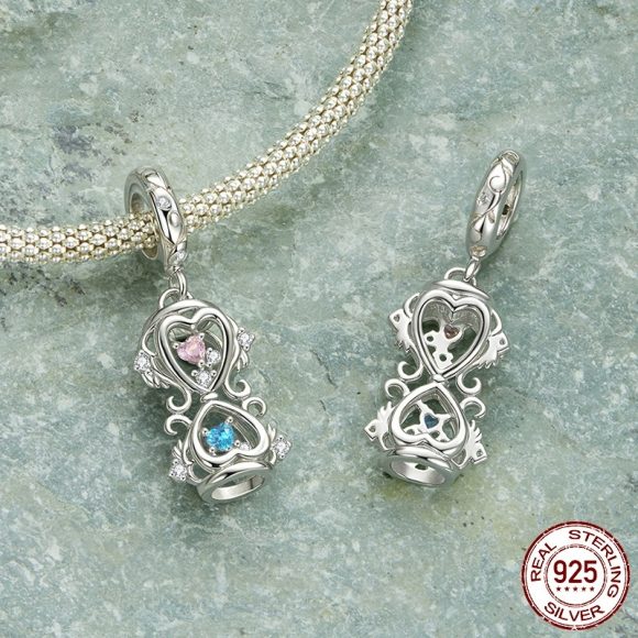 Fantasy Time Hourglass Pendant Sterling Silver - Image 3