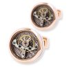 Tourbillon Movement French Shirt Cufflinks Stainless Steel Mechanical - Image 3