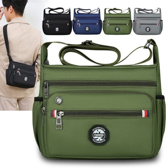 Large Capacity Men's Shoulder Multi-pocket Messenger Bag - Image 4