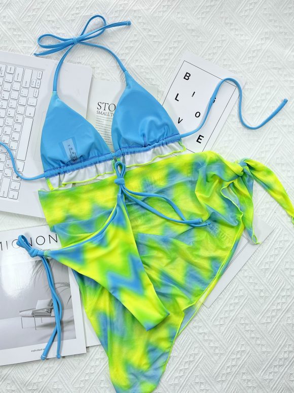 Bikini Tie Dyed Outer Single Swimsuit Bikini - Image 4