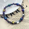 Colored Stone Chain Bracelet New Magnet Hand-woven